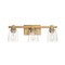 Maxim Lighting Cubos 3-Light Bath Vanity, Natural Aged Brass 21383CLNAB - alternate 1